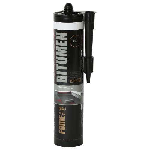 Герметик битумный FOME FLEX Bitumen черный (300мл;12шт) картинка